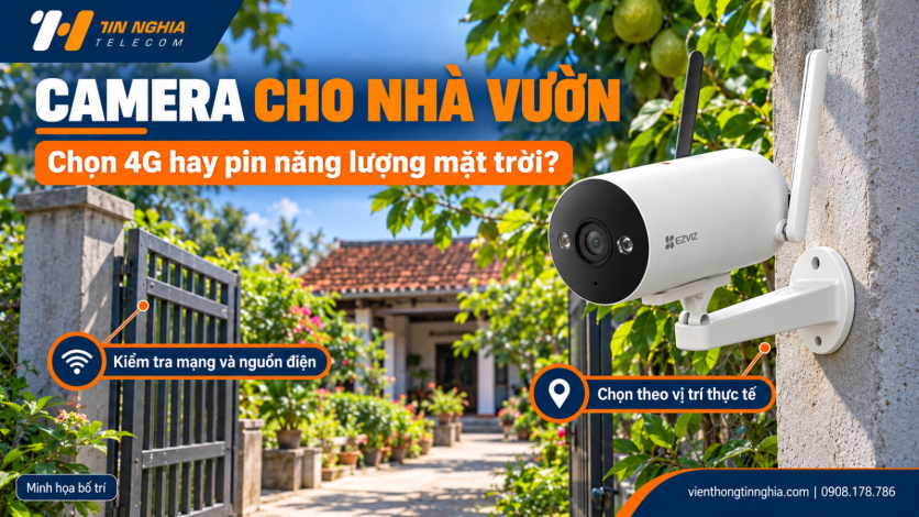 Camera Cho Nhà Vườn: Chọn 4G Hay Pin Năng Lượng Mặt Trời?