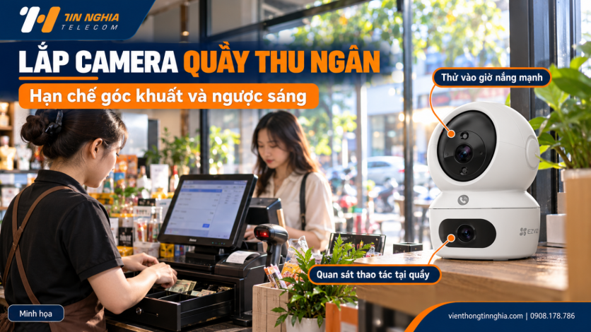  Lắp Camera Quầy Thu Ngân: Cách Hạn Chế Góc Khuất Và Ngược Sáng