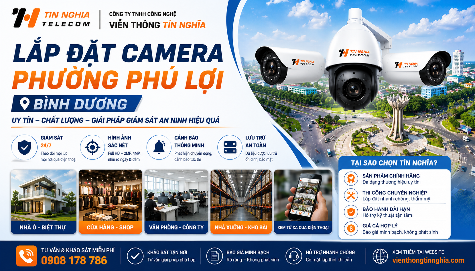 Dịch Vụ Lắp Camera Phường Phú Lợi Chuyên Nghiệp