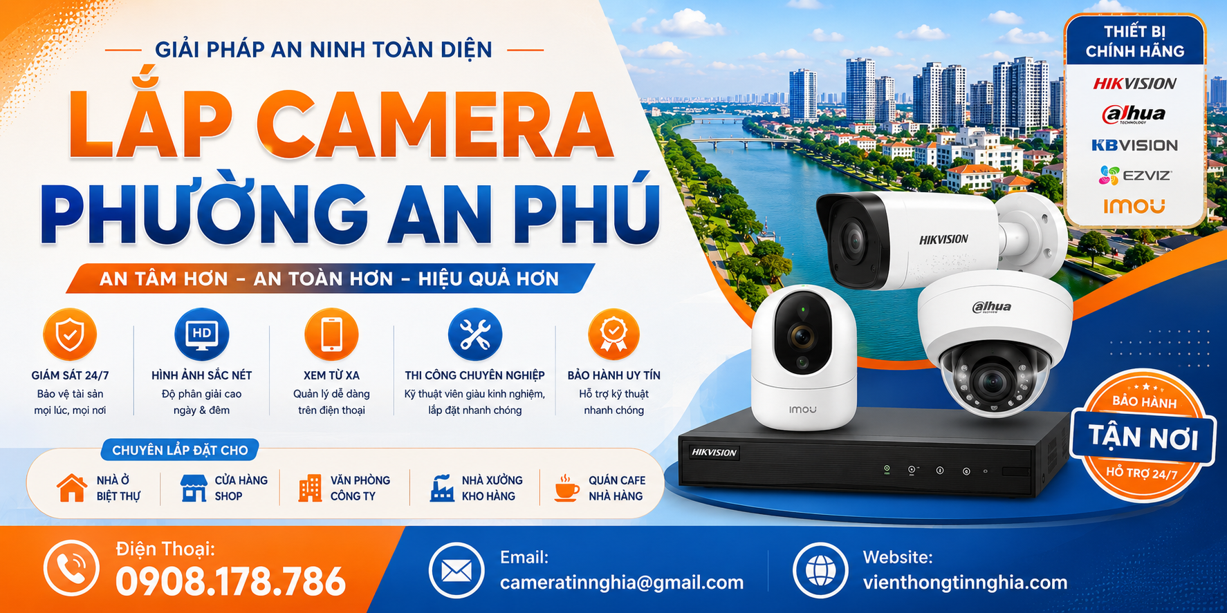 Lắp Camera Phường An Phú Chính Hãng | Báo Giá Mới Nhất 2026
