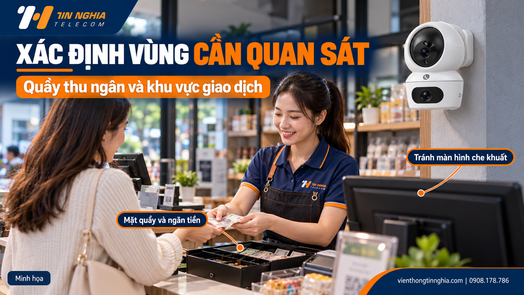 Xác định vùng cần quan sát và mức độ chi tiết tại quầy – Viễn Thông Tín Nghĩa