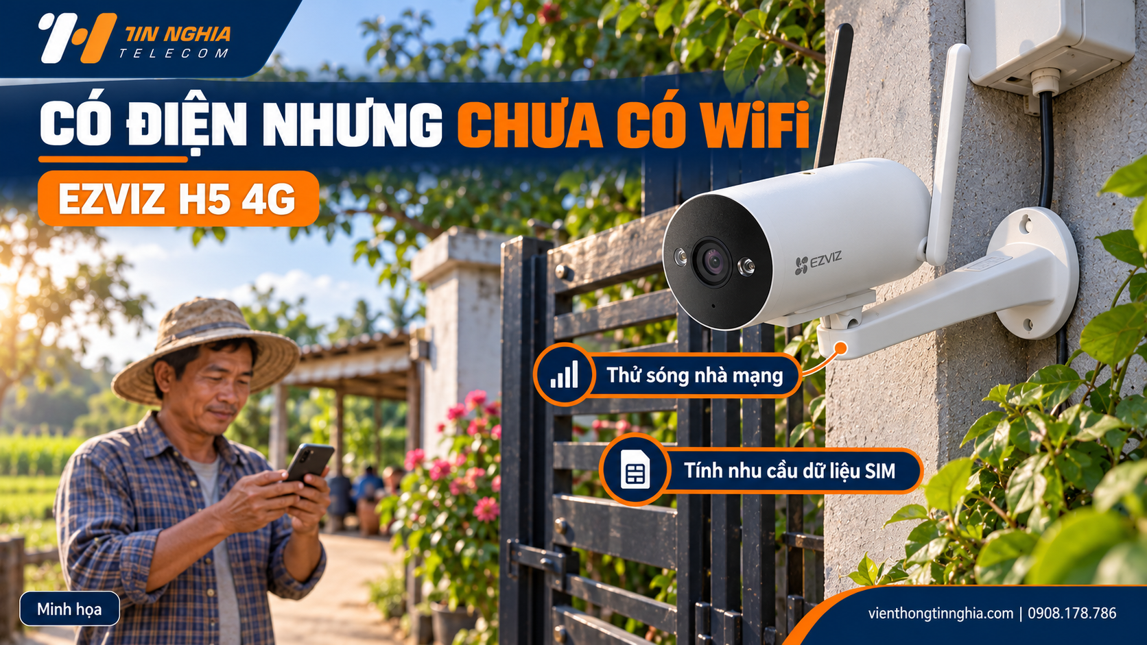 Khi nào nên chọn camera 4G cho nhà vườn? – Viễn Thông Tín Nghĩa