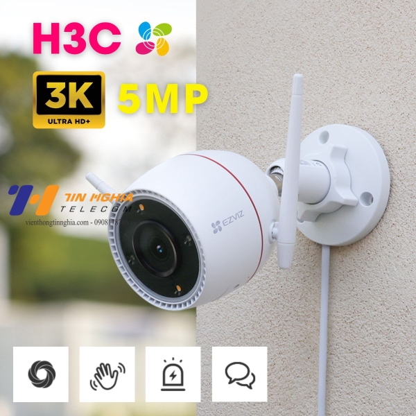 Camera WiFi ngoài trời EZVIZ H3c 3K 5MP