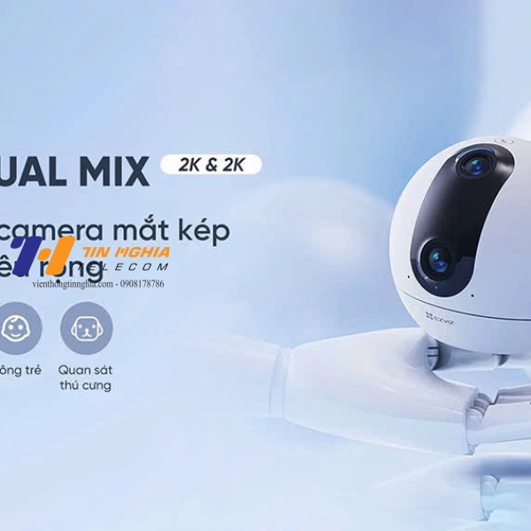 Camera WiFi hai ống kính EZVIZ C60p Dual Mix 2K