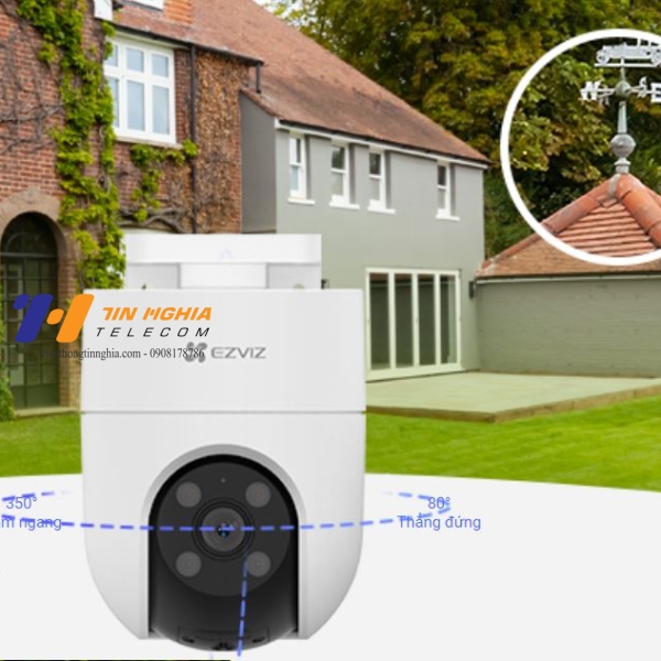 Camera WiFi quay quét ngoài trời EZVIZ H8c 2K+ 4MP