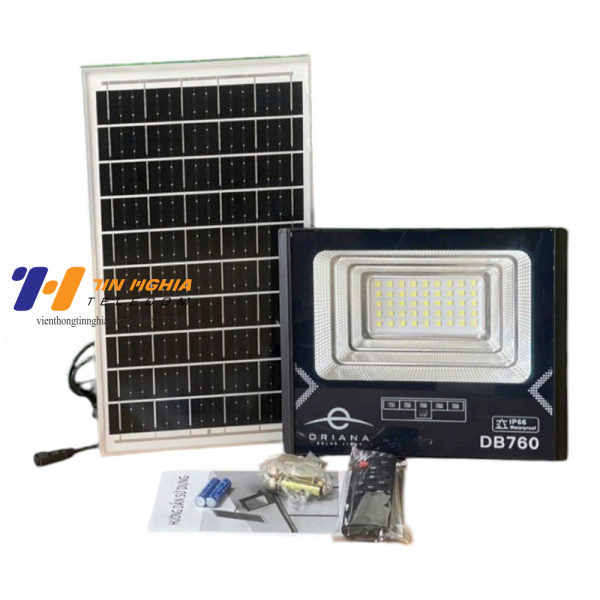 Đèn Pha Năng Lượng Mặt Trời 60W  ORIANA DB-760